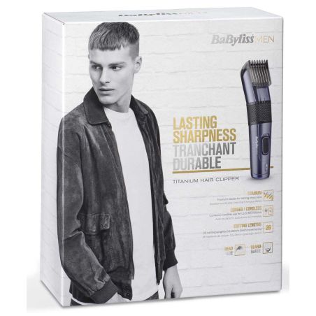 TONDEUSE CHEVEUXBARBENEZ BABYLISS Tond Cheveuxbarb Titanium Hai E976E