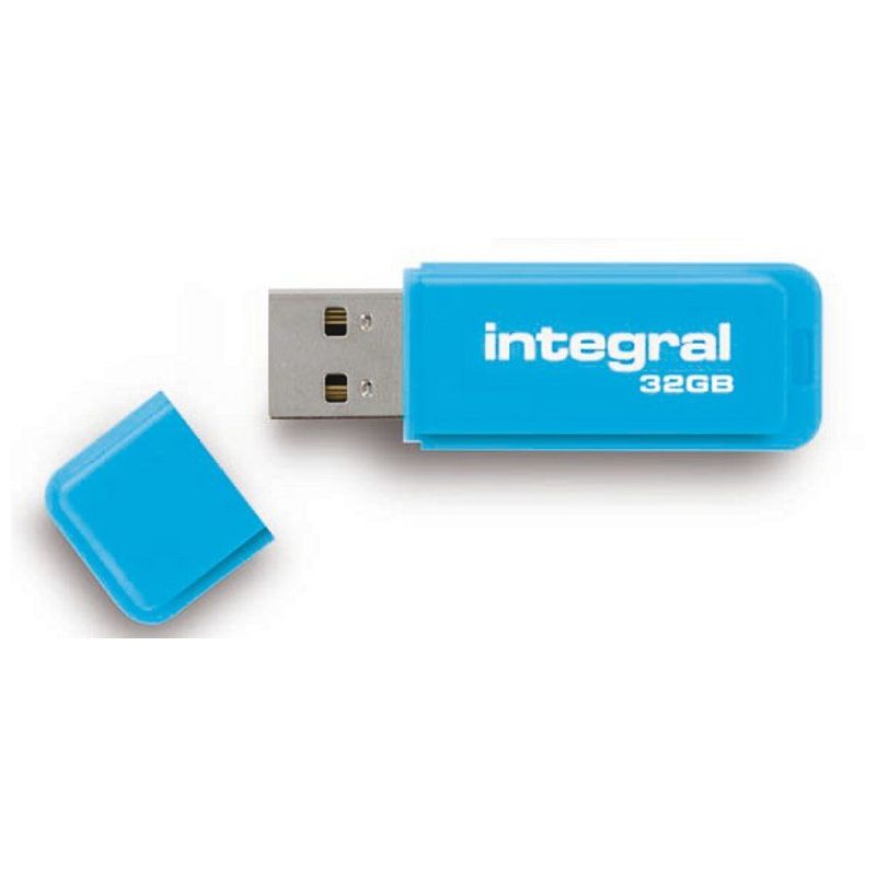 CLE USB INTEGRAL Cle Usb Fluo Bleu 32go NEON BLEU 32 GB CLE USB INTEGRAL Cle Usb Fluo Bleu 32go NEON BLEU 32 GB