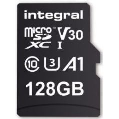 CARTE MICRO SD INTEGRAL MICRO SDXC 128GB UHS1 U1 CL10 INMSDX128G-100V30