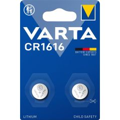 PILE BOUTON VARTA Cr1616 Lithium 3v Blister X2 6616101402