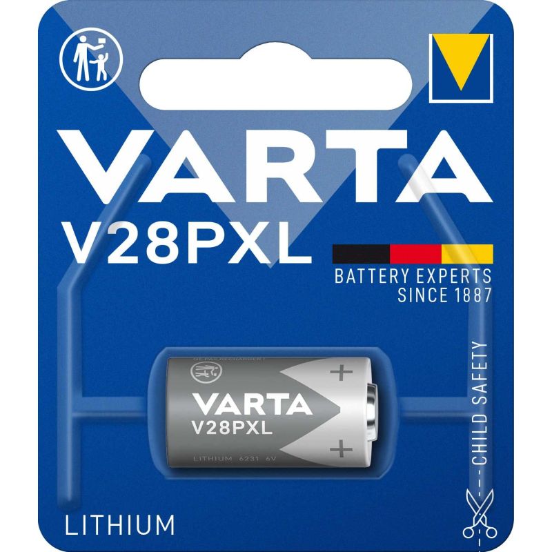 PILE BOUTON VARTA Pile Lithium V28pxl 6v Blister 6231101401 PILE BOUTON VARTA Pile Lithium V28pxl 6v Blister 6231101401