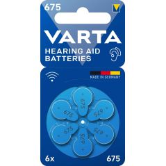 PILE BOUTON VARTA Piles Auditives V675 1,45v Bli 24600101416