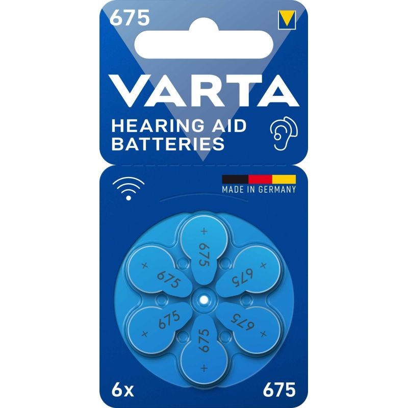 PILE BOUTON VARTA Piles Auditives V675 1,45v Bli 24600101416 PILE BOUTON VARTA Piles Auditives V675 1,45v Bli 24600101416