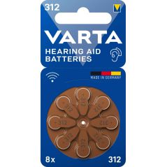 PILE BOUTON VARTA Piles Auditives V312 1,45v Bli 24607101418