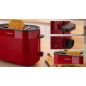 GRILLE PAIN TOASTER BOSCH PAM Mymoment 950w 2fentes Rouge TAT2M124