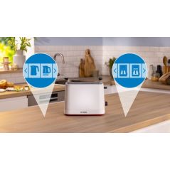 GRILLE PAIN TOASTER BOSCH PAM Mymoment 950w 2fentes Chauf Vi TAT3M121
