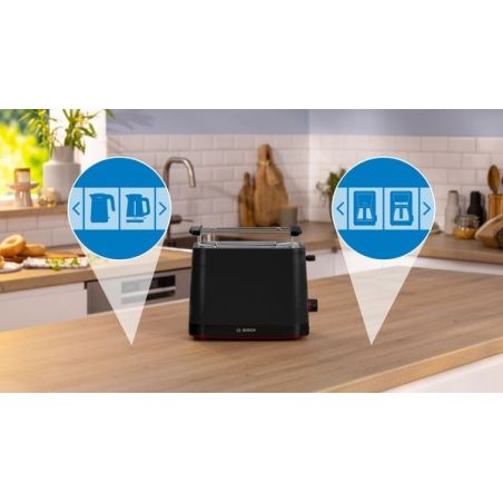 GRILLE PAIN TOASTER BOSCH PAM Mymoment 950w 2fentes Chauf Vi TAT3M123