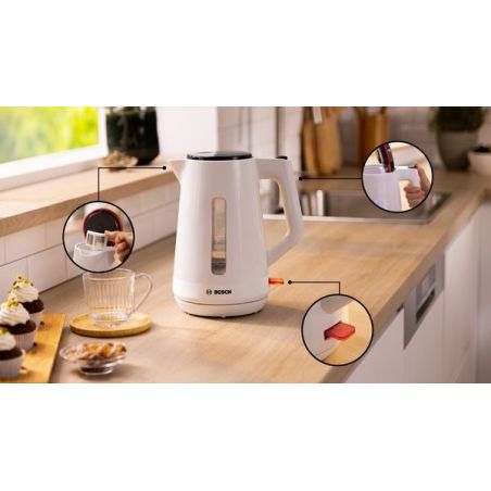 BOUILLOIRE BOSCH PAM Mymoment 1,7l 2400w Blanc TWK1M121