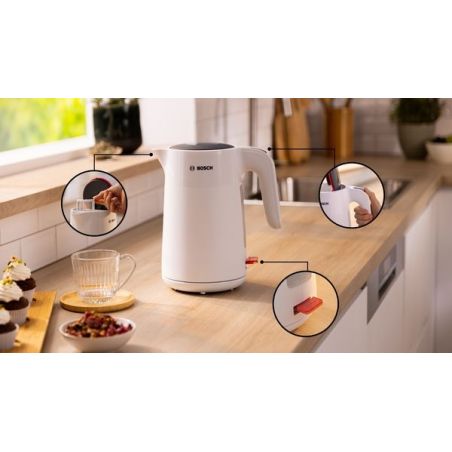 BOUILLOIRE BOSCH PAM Mymoment 1,7l 2400w Blanc TWK2M161