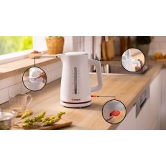 BOUILLOIRE BOSCH PAM Mymoment 1,7l 2400w Blanc TWK3M121