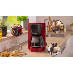 CAFETIERE FILTRE BOSCH PAM Mymoment 15t 1,25l 1200w Rouge TKA2M114