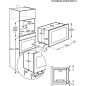 MICRO ONDES GRILL ENCA ELECTROLUX ENCASTRABLE 20l 800w Ttint 5puis Meca Noir KMSD203TMX