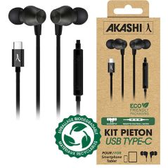 KIT PIETON OREILLETTE AKASHI Kit Pieton Intra Auriculaire N ALTINTRATYPCBLK