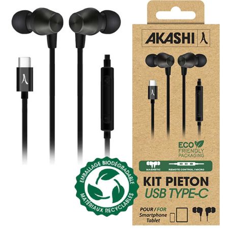 KIT PIETON OREILLETTE AKASHI Kit Pieton Intra Auriculaire N ALTINTRATYPCBLK