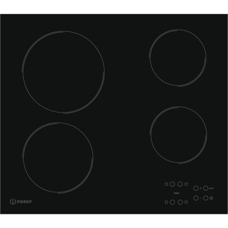 TABLE VITRO INDESIT ENCASTRABLE 4rad 60cm 6,2kw Cd Sens Front RI161C