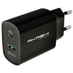 CHARGEUR SECTEUR GSM AKASHI CHARGSECTINTEL USB-CUSB 3A ALTACQC20BLK