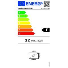 MONITEUR (MONIXPOUCE) IIYAMA 27 Ips 100hz 0,4ms Usb-hubx4 2 XU2792QSU-B6