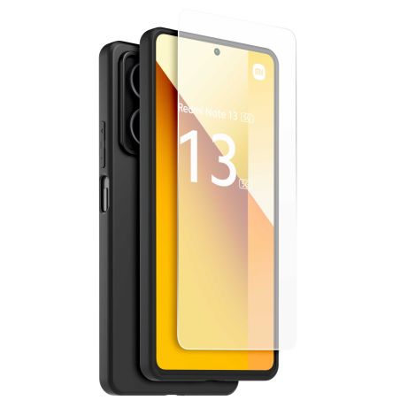 COQUE GSM XIAOMI Coque Noir + Verre Redmi Note WICASETPURNOTE135GN