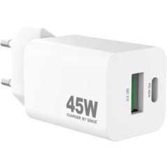 BLOCS MULTIPRISES ET RALLONGES SINOX Chargeur Mural Usb-a+usb-c 45W SXP6045
