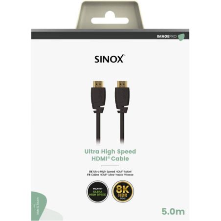 CABLES PERI HDMI SINOX Hdmi 2 1 8k 60hz 48gbps Hdr Ea SXV03075