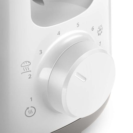 GRILLE PAIN TOASTER PHILIPS DOMESTIC APLLIANCES Daily 1fente Longue Blanc HD 2590/00