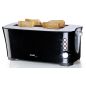 GRILLE PAIN TOASTER DOMO 1350w Large 2fentes 7posit Noi DO961T