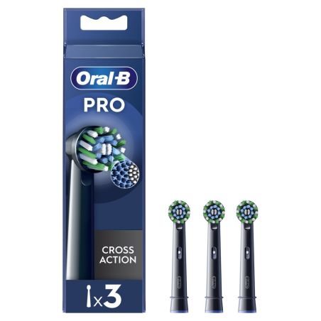 ACCESSOIRE HYGIENE DENTAIRE ORAL-B 3brossettes Cross Action Pro N CROSSACTIONBLACKPRO