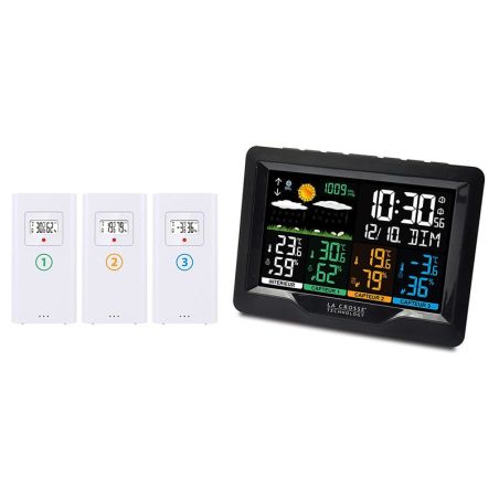CENTRALE METEO LA CROSSE TECHNOLOGY Station Radio Pilotee 3capt Hy WS6204BLA