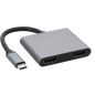 CONNECTIQUE INFORMATIQUE () ITC ERARD CONNECT Adapt Usb C Male Vers 2 Hdmi F 722469