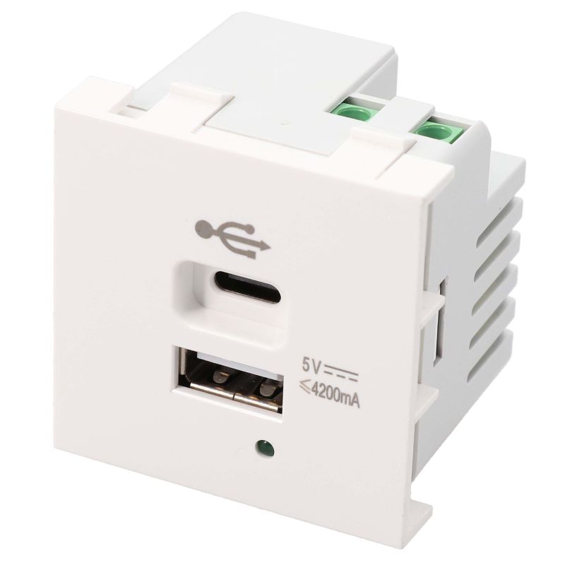 BLOCS MULTIPRISES ET RALLONGES ITC ERARD CONNECT Plastron Charge 1usb A+1usb C 902837 BLOCS MULTIPRISES ET RALLONGES ITC ERARD CONNECT Plastron Charge 1usb A+1usb C 902837