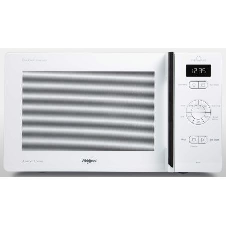 FOUR MICRO ONDES GRIL WHIRLPOOL POSE LIBRE 25l 800w 22pr Prog Elec Blc MCP 345 WH