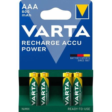 PILE ALCALINE ET PHOTO VARTA Recharg Accu Power AAA 800mah 56703101404