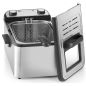 FRITEUSE CLASSIQUE KITCHEN CHEF 4,2lx2 3000w Filtre Inox KCPFR 42 PRO