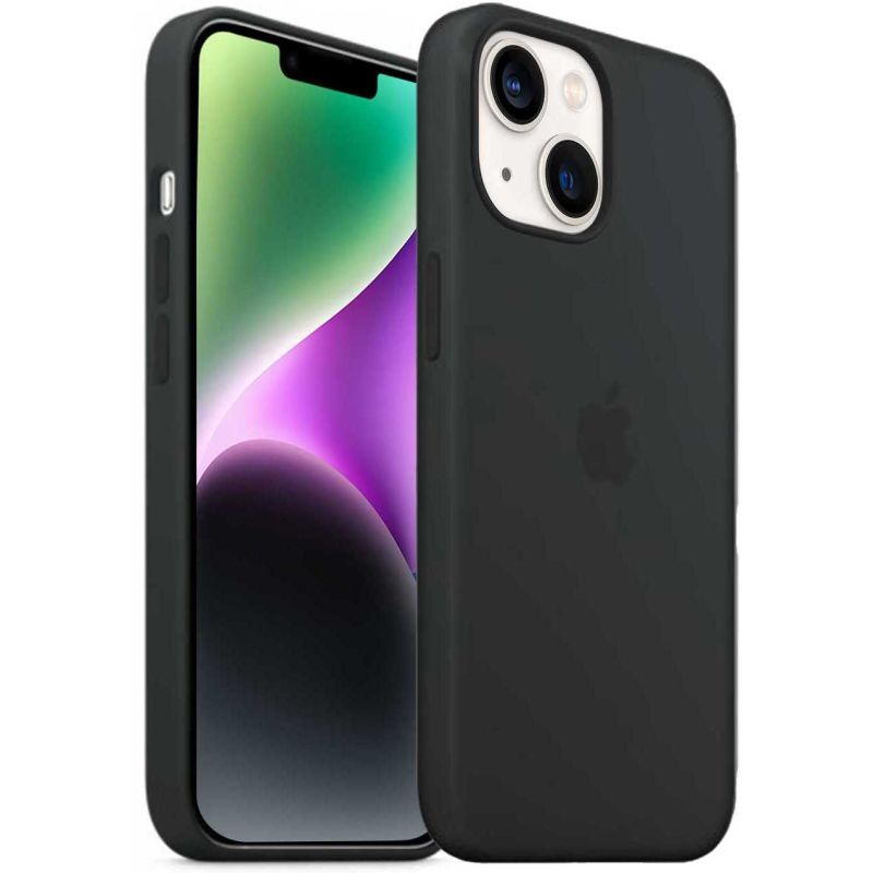 COQUE GSM AKASHI Coque Silicone Noir Gomme Ipho ALTCSTI14BLK