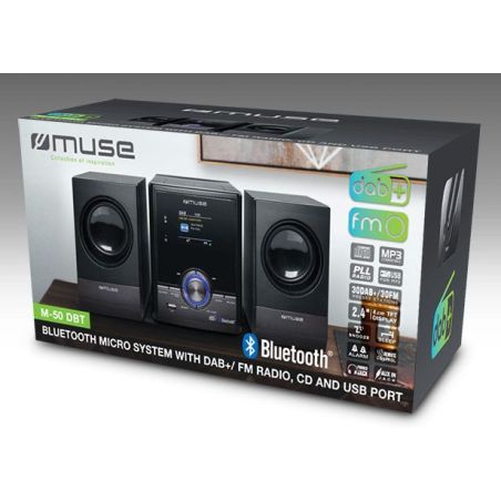 CHAINE MICRO MUSE 2x15w Cd-rw Dab+ Fm Pll Usb Bt M50DBT