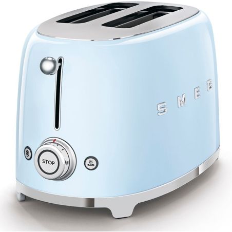 GRILLE PAIN TOASTER SMEG PEM Toaster 950w 2fentes Bleu TSF 01 PBEU