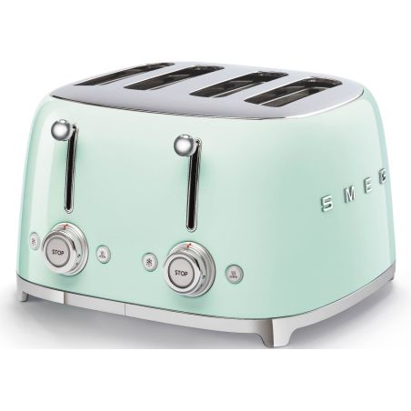 GRILLE PAIN TOASTER SMEG PEM Toaster 4tr 3prog Vert D Eau TSF 03 PGEU