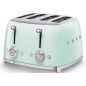 GRILLE PAIN TOASTER SMEG PEM Toaster 4tr 3prog Vert D Eau TSF 03 PGEU