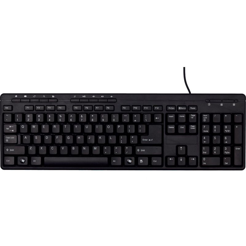 CLAVIER (CLAVEINFO) BLUESTORK Clavier Filaire Extra Plat 2 BS-KB-MEDIAFIRST 2 CLAVIER (CLAVEINFO) BLUESTORK Clavier Filaire Extra Plat 2 BS-KB-MEDIAFIRST 2