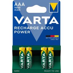 PILE ALCALINE ET PHOTO VARTA 4xr3aaa 1000mah Nickel Metal 5703301404