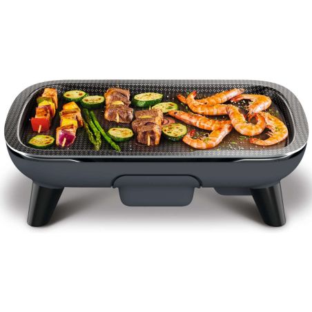 PLANCHA DOMESTIQUE-PIERRE A CU TEFAL PEM 2400w 46x30 Thermo Titanium YY4570FB