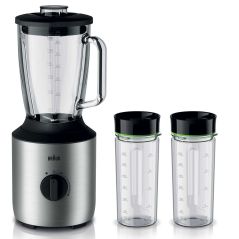 BLENDER NON CHAUFFANT BRAUN DELONGHI Powerblend3 800w 1,5l Variateu JB3272SI