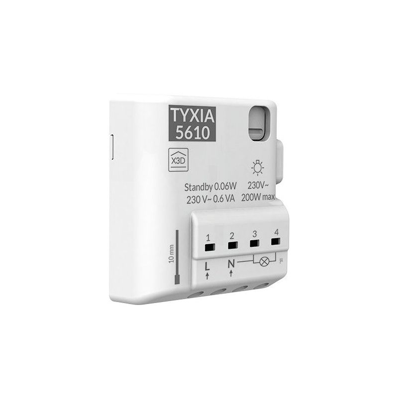 COMMANDE AUTO LUMINAIRE VOLE DELTA DORE 6351400RECEPTEUR X3D ECLAIRAGE TYXIA 5610