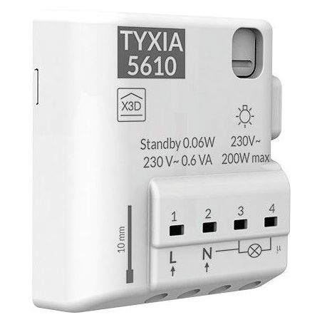 COMMANDE AUTO LUMINAIRE VOLE DELTA DORE 6351400RECEPTEUR X3D ECLAIRAGE TYXIA 5610