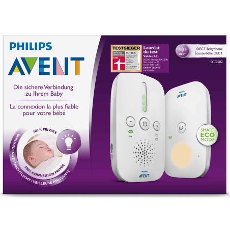 PUERICULTURE (PUERBABY) PHILIPS PAM Babyphone Dect 0300m Aut24h V SCD502/26
