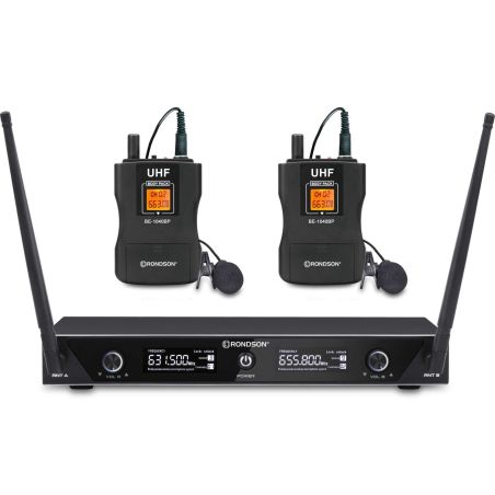 MICRO HF RONDSON Ens Recepteur Double Uhf 2micr BE-1020/2BP