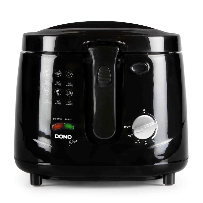 FRITEUSE CLASSIQUE DOMO 1800w 2,5l Thermost Noir DO461FR