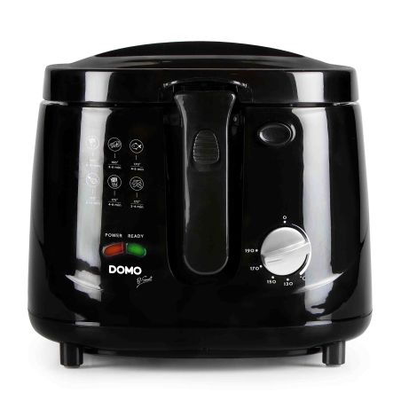 FRITEUSE CLASSIQUE DOMO 1800w 2,5l Thermost Noir DO461FR
