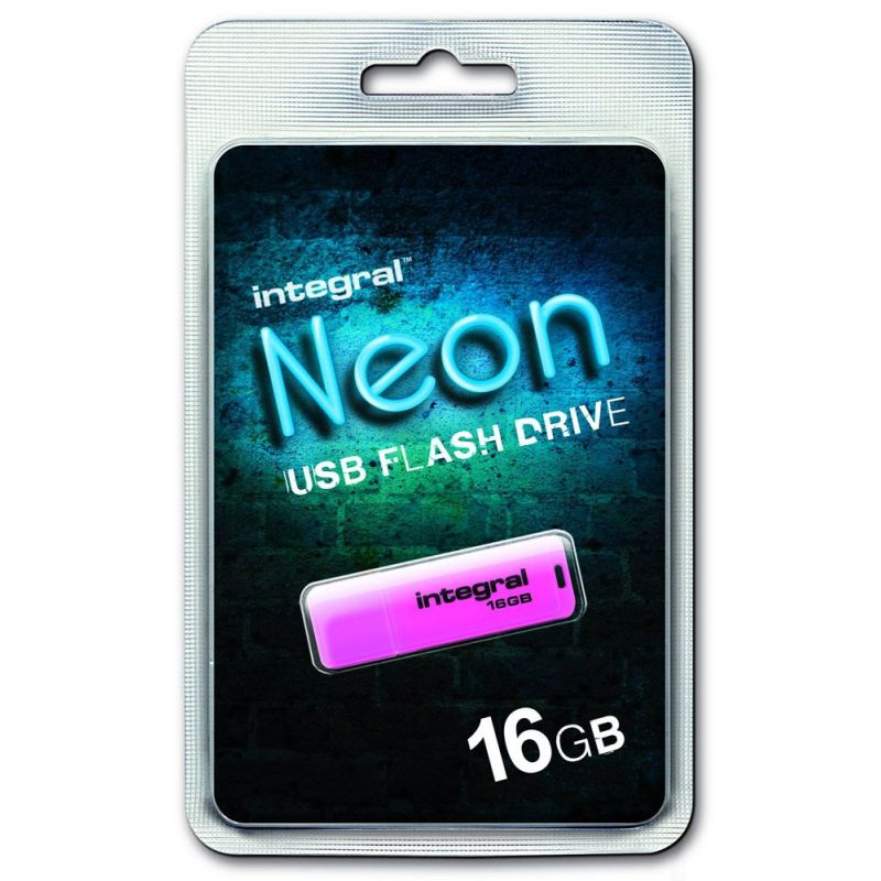 CLE USB INTEGRAL Cle Usb Fluo Rose 16go NEON ROSE 16 GB CLE USB INTEGRAL Cle Usb Fluo Rose 16go NEON ROSE 16 GB