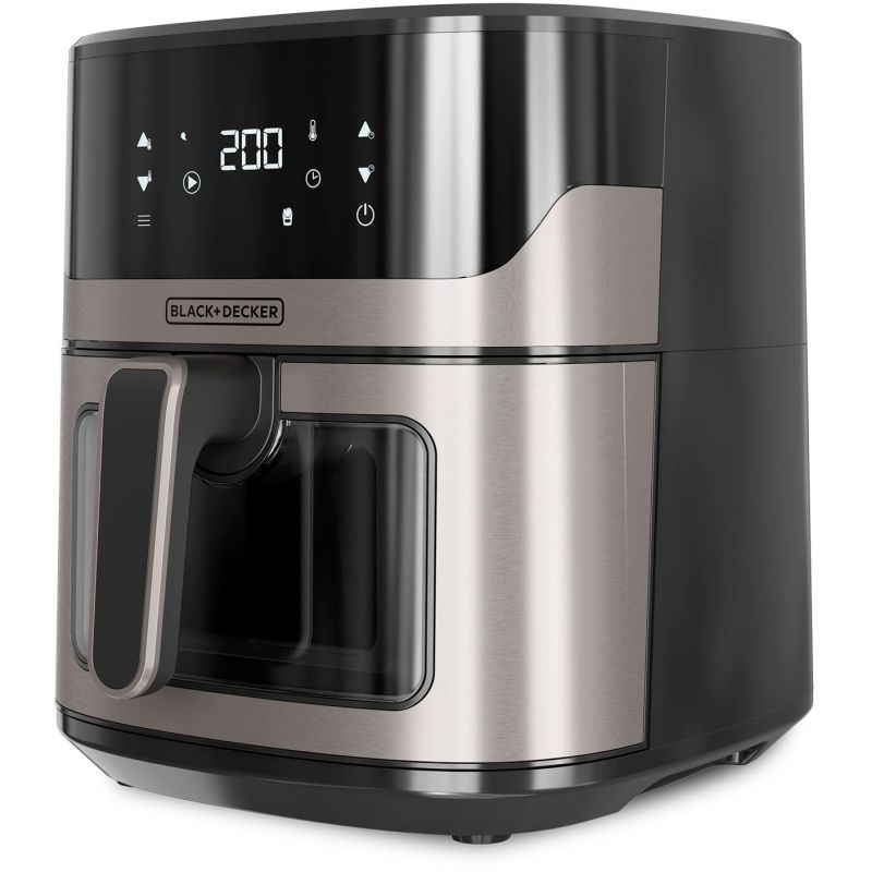 FRITEUSE SANS HUILE BLACK ET DECKER 1600w 1,3kg 6,5l 8prog 80200d BXAF6500E
